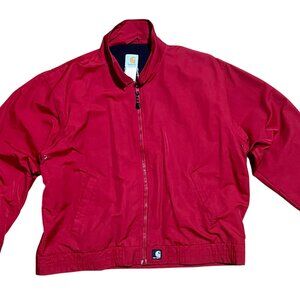 Carhartt Full Zip Red Classic Jacket, Men's XL